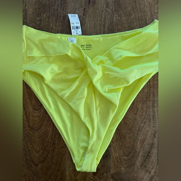 aerie Other - aerie Neon Yellow High-Cut Bikini Bottoms